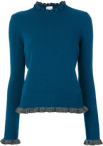 Thumbnail for your product : RED Valentino ruffle trim jumper
