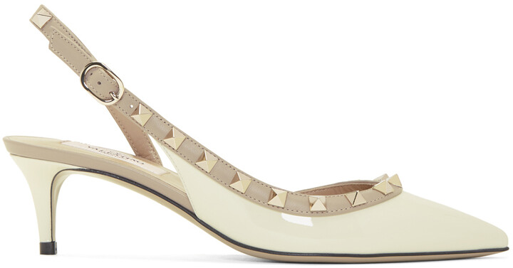 Valentino Rockstud Slingback Pump | Shop the world's largest collection of  fashion | ShopStyle