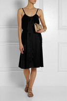 Thumbnail for your product : Nina Ricci Satin-paneled crepe dress