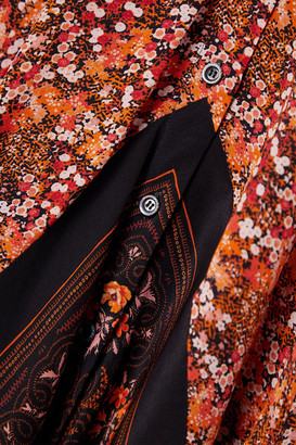 Altuzarra Printed Silk Crepe De Chine Midi Dress