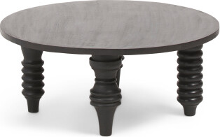 TJMAXX 24X12 Wood Knobby Leg Coffee Table