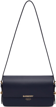 Burberry Navy Small Grace Bag