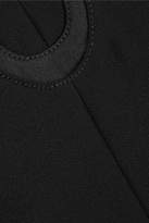 Thumbnail for your product : Carven Satin-trimmed Crepe Dress - Black