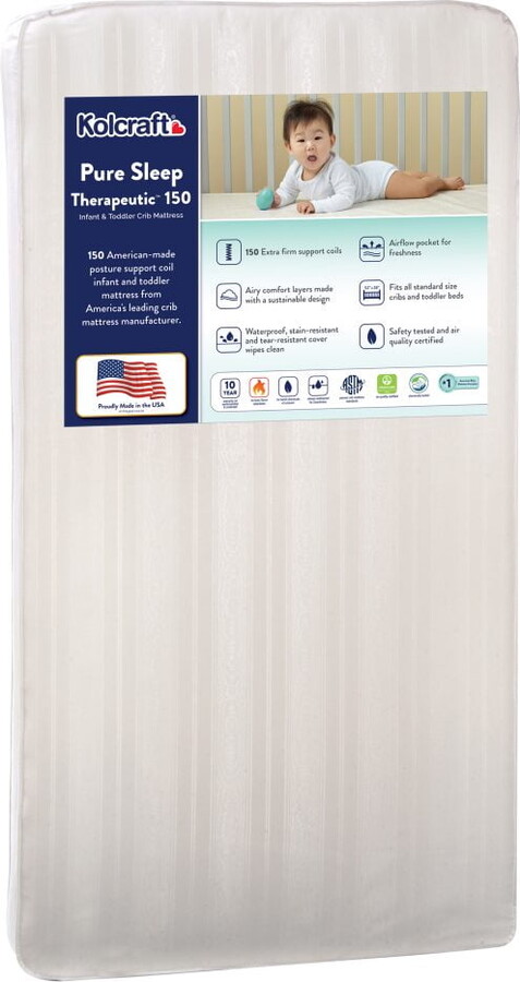 Kolcraft Pure Sleep Therapeutic 150 Baby Crib/Toddler Mattress