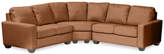 Thumbnail for your product : Asstd National Brand Asstd National Brand Leather Possibilities Track-Arm 3-pc. Loveseat Sectional