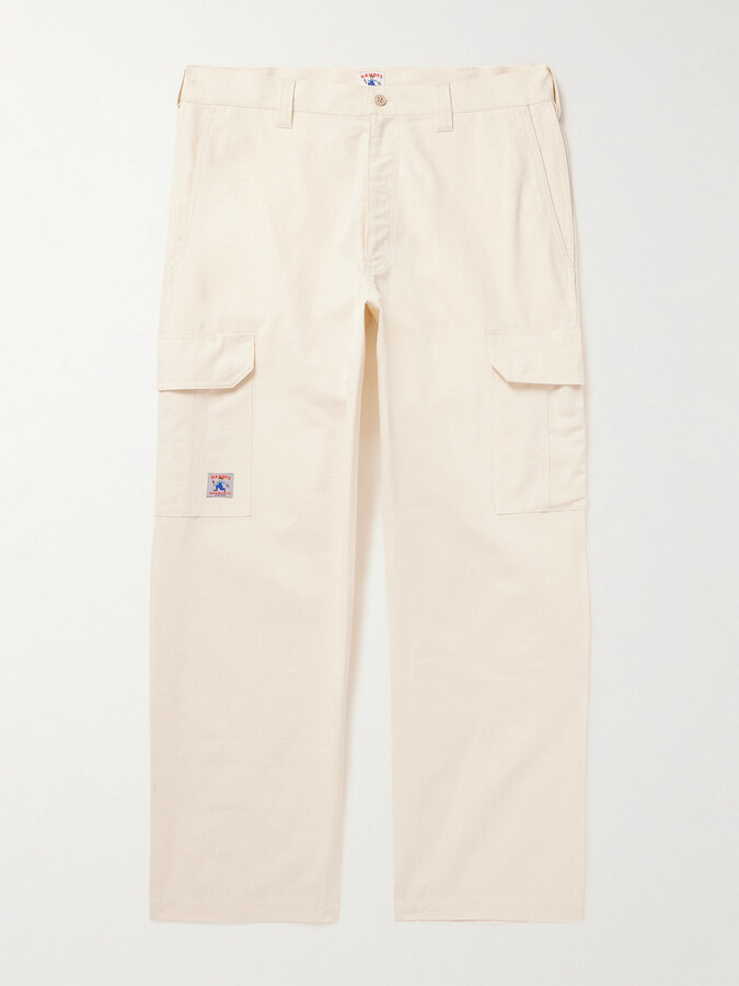 Straight-Leg Cotton-Ripstop Cargo Trousers