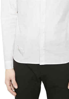 J.W.Anderson Snails Embroidered Cotton Poplin Shirt