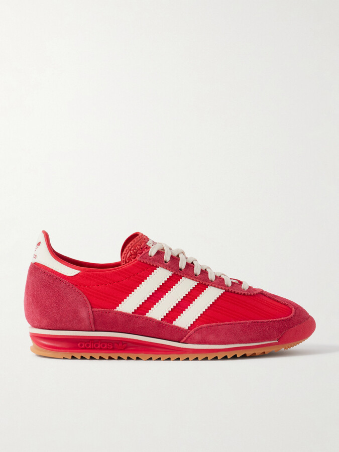 adidas Sl 72 Og Suede And Leather-trimmed Nylon Sneakers - Red