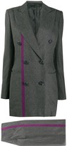 Thumbnail for your product : Gianfranco Ferré Pre Owned 1990s Striped Detail Skirt Suit