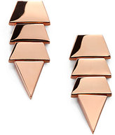 Thumbnail for your product : Eddie Borgo Scaled Triangle Drop Earrings/Rose Goldtone