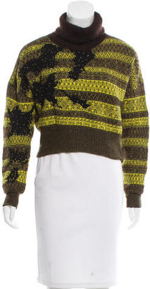 Jean Paul Gaultier Patterned Cropped Sweater