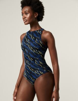 Goodmove Printed Halterneck Swimsuit - ShopStyle
