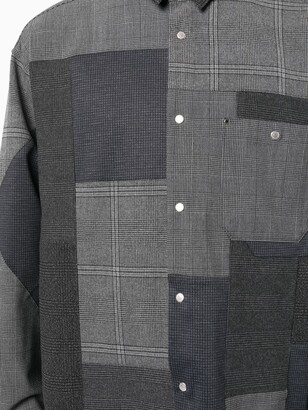 White Mountaineering Checked Button-Up Jacket