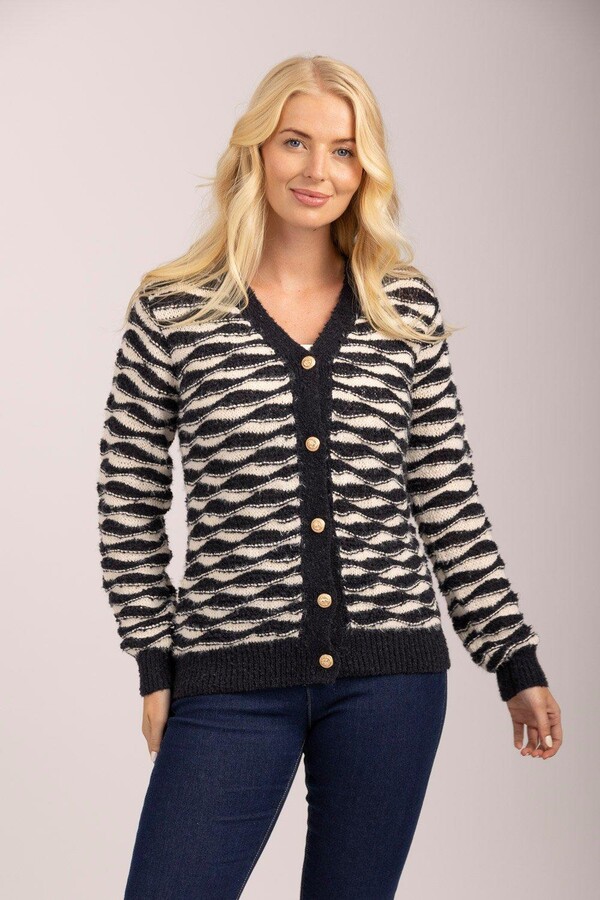 Mudflower Wave Cardigan ShopStyle