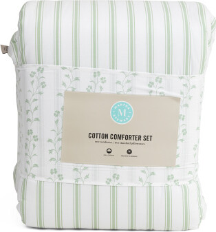 TJMAXX Percale Ticking Stripe Comforter Set, Cotton/Polyester