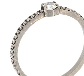 Eva Fehren 18kt white gold Nazca stacking ring