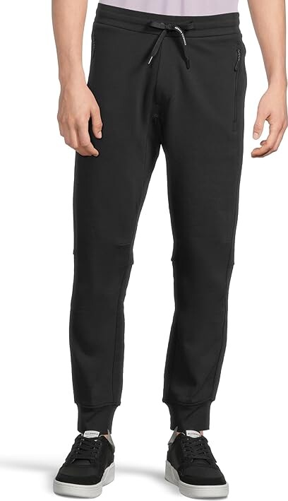 Armani Exchange Milano/New York Logo Joggers Men's Clothing Navy : LG, Cotton/Elastane