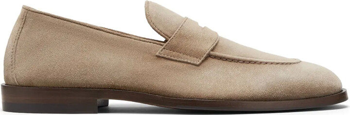 Brunello Cucinelli Suede Penny Loafers