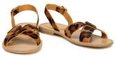 Thumbnail for your product : Just Cavalli Buckled Leopard-Print Pony-Hair Sandals