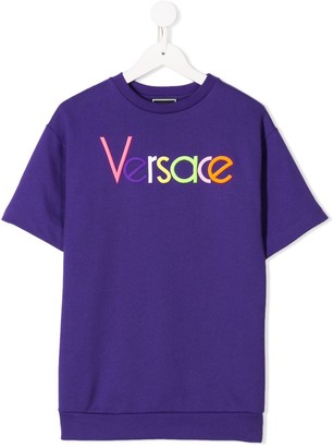 Versace logo patch T-shirt