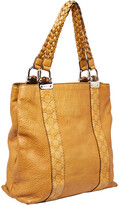 Thumbnail for your product : Gucci Yellow Guccissima Leather Large Bamboo Bar Tote