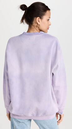 Anine Bing Tyler Sweatshirt Washed Lavender - ShopStyle