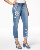Thumbnail for your product : Earl Jeans Embroidered Cuffed Skinny Jeans