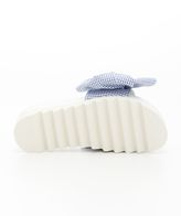 Thumbnail for your product : Joshua Sanders Gingham Slides With Bow