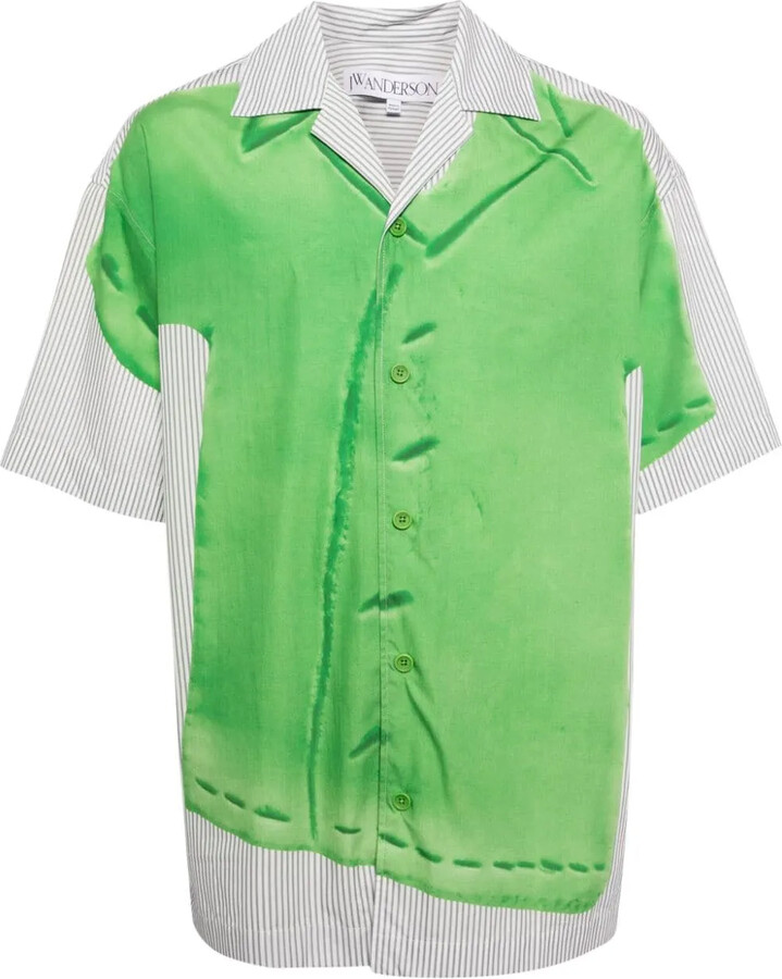 J.W.Anderson Clay trompe l'oeil-print cotton shirt