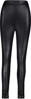 Thumbnail for your product : boohoo Leather Look Front Seam Leggings