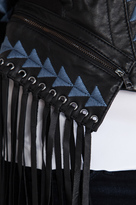 Thumbnail for your product : BCBGMAXAZRIA Grant Fringe Leather Jacket