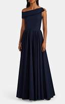 Thumbnail for your product : Martin Grant Women's Asymmetric Cotton Poplin Long Dress - Navy