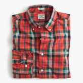 Thumbnail for your product : J.Crew Secret Wash shirt in heather poplin red plaid