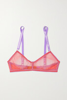 Thumbnail for your product : Dora Larsen Gracie Tulle Soft-cup Bra - Papaya