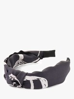 Thumbnail for your product : Tutti & Co Mist Print Knot Headband, White/Black