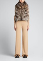 Thumbnail for your product : Gorski Reversible Fox Fur Zip Vest
