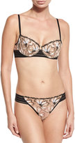 Thumbnail for your product : Simone Perele Jaipur Lace-Trimmed Thong, Black