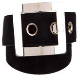Thumbnail for your product : Versace Suede Buckle Belt w/ Tags