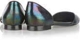 Thumbnail for your product : 3.1 Phillip Lim Devon lizard-effect patent-leather point-toe flats