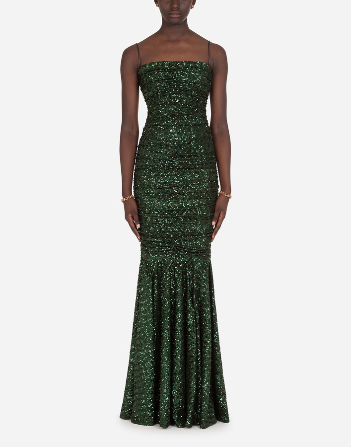 sequin bustier dress