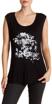 Thumbnail for your product : Haute Hippie Cap Sleeve Floral Tee