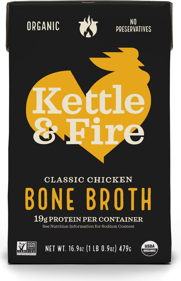 Kettle & Fire Chicken Bone Broth, 16.9oz