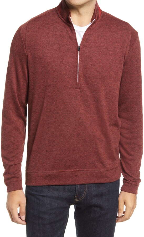 red mens pullover
