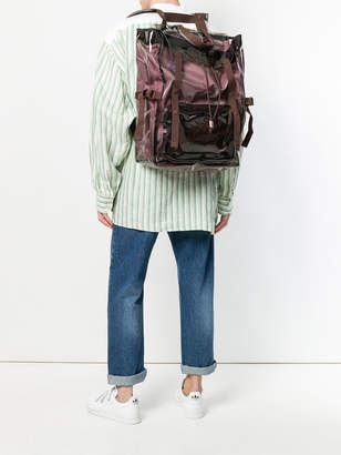 Raf Simons foldover top backpack
