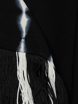 Proenza Schouler Tie-Dye Fringe Sleeve Top