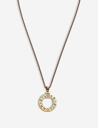 Bvlgari Women's Pink 18Kt Pink-Gold And Diamond Necklace