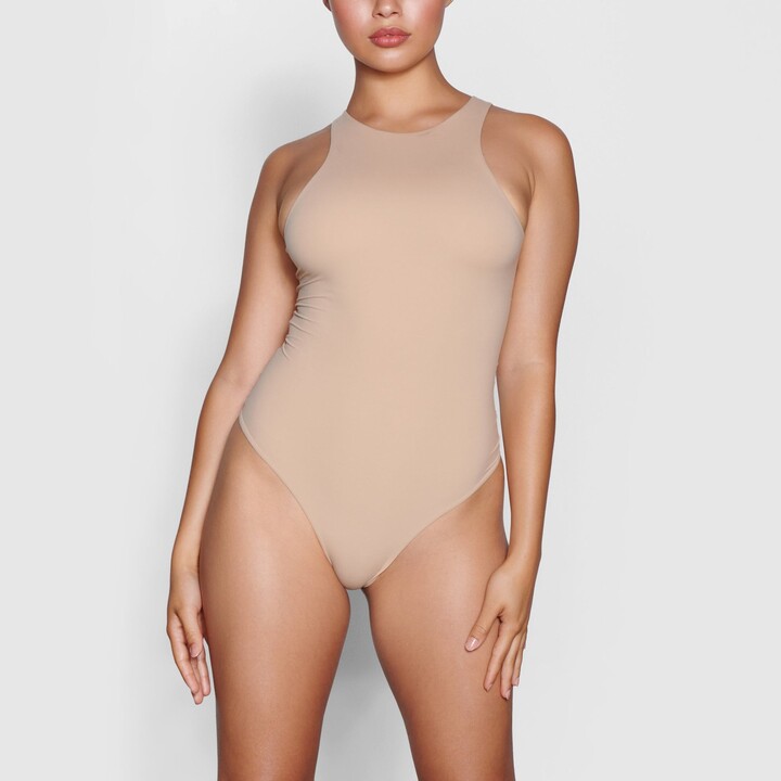 SKIMS Fits Everybody High Neck Bodysuit | Clay