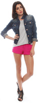Thumbnail for your product : Singer22 Emerson Thorpe Rylee Silk Boxing Shorts in Hot Pink