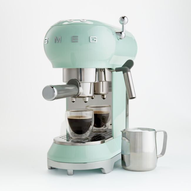 Smeg Pastel Green Espresso Machine