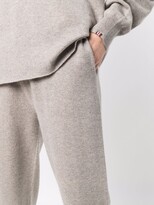 Thumbnail for your product : Extreme Cashmere Tapered-Leg Knitted Trousers